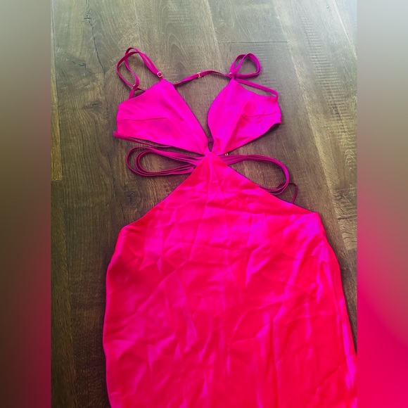 Retrofete Selma Dress | NWT | Large | Neon Pink - Picture 7 of 9